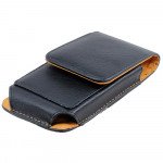 Wholesale Vertical Card Pocket Double Loop Belt Clip Pouch Large 31 Fits iPhone 13 and more (Black)